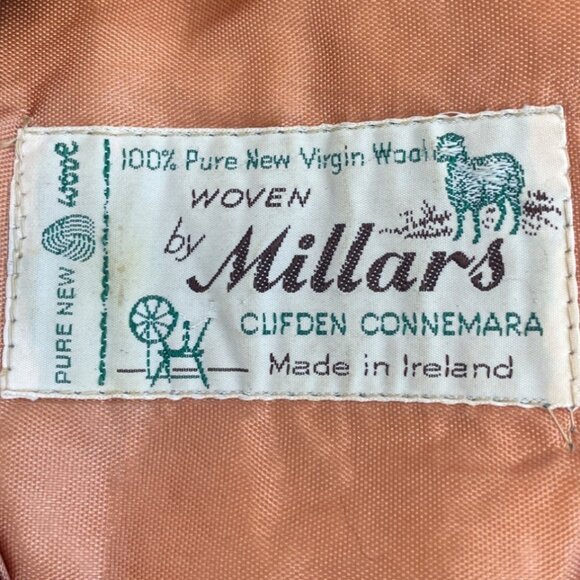 Vintage Millars Men's Grey Woven Virgin Wool Plaid Ivy Cap - Picture 5 of 7